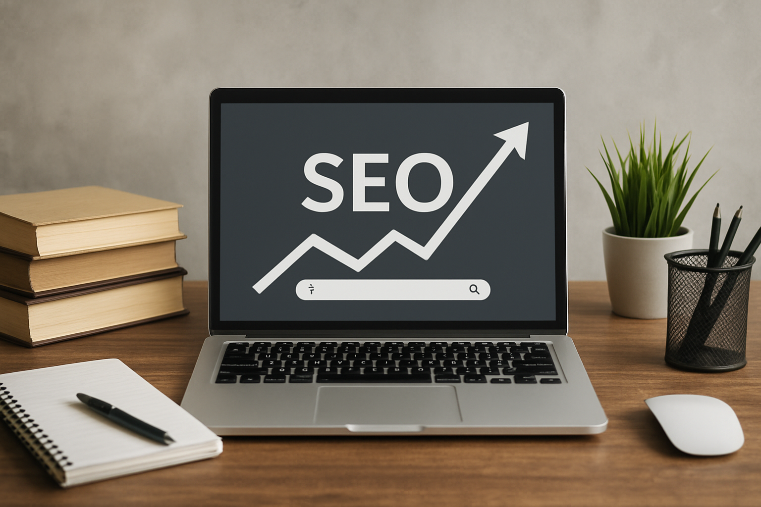 Wizualizacja optymalizacji SEO i aktualizacji treści na stronie internetowej Gardencasa – ilustracja artykułu