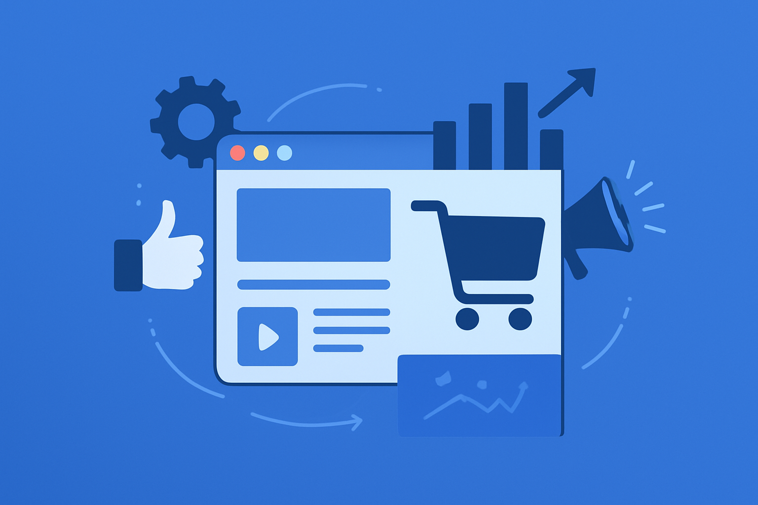 Nowoczesna strona internetowa sklepowa z widocznymi przyciskami zachęcającymi do zakupu – ilustracja artykułu