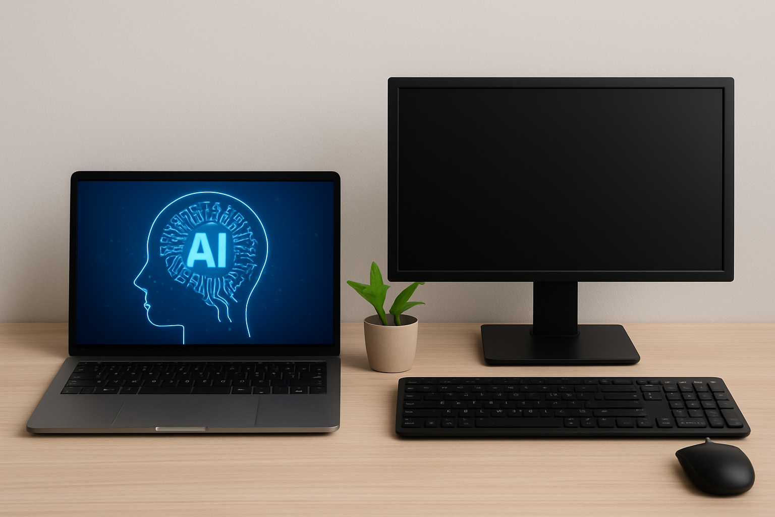 Współpraca człowieka i AI w agencji marketingowej – ilustracja artykułu