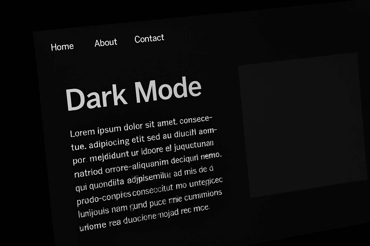 Wizualizacja strony internetowej w trybie ciemnym i jasnym obok siebie – ilustracja artykułu