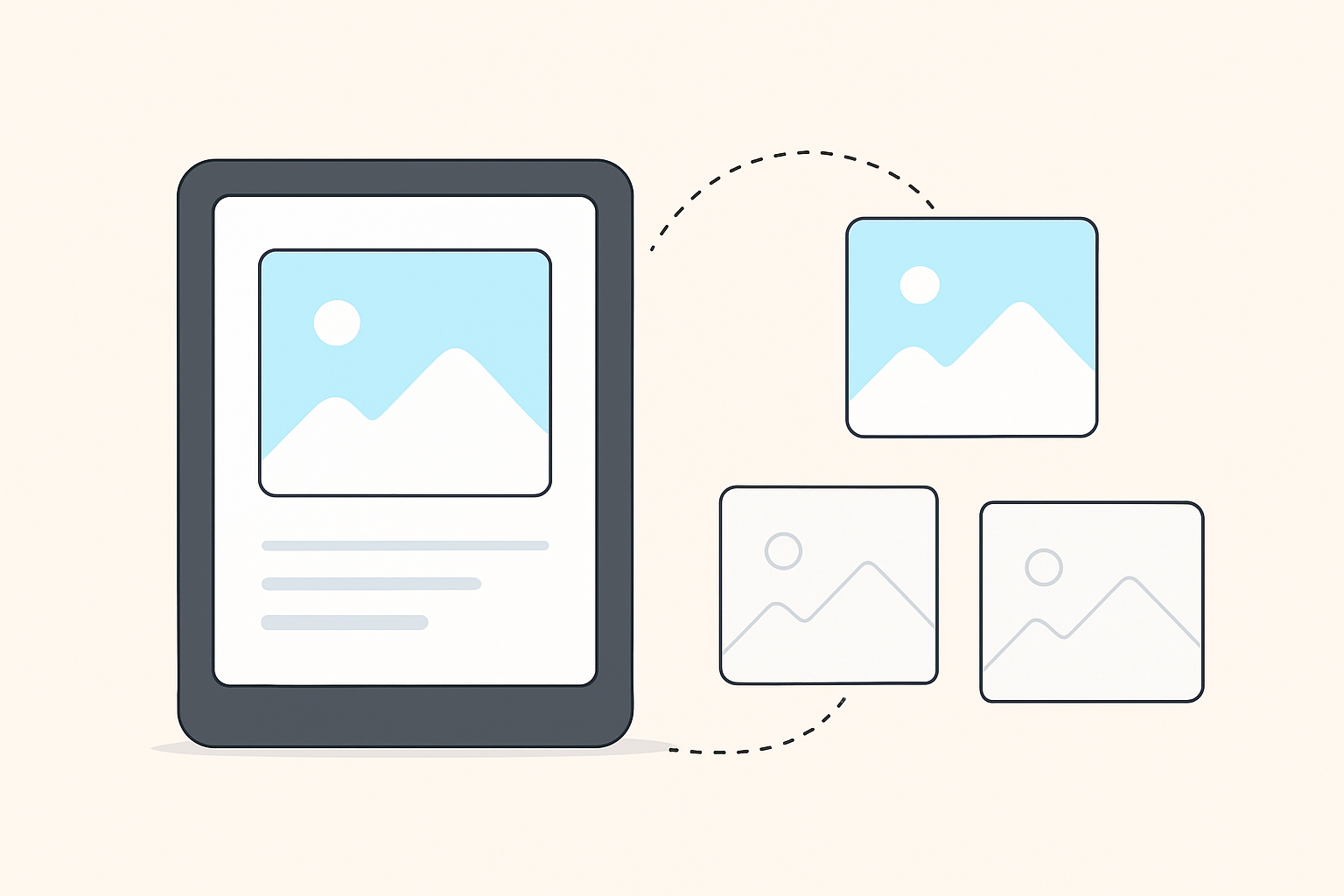 Ilustracja optymalizacji strony internetowej z zastosowaniem lazy loading obrazów – ilustracja artykułu