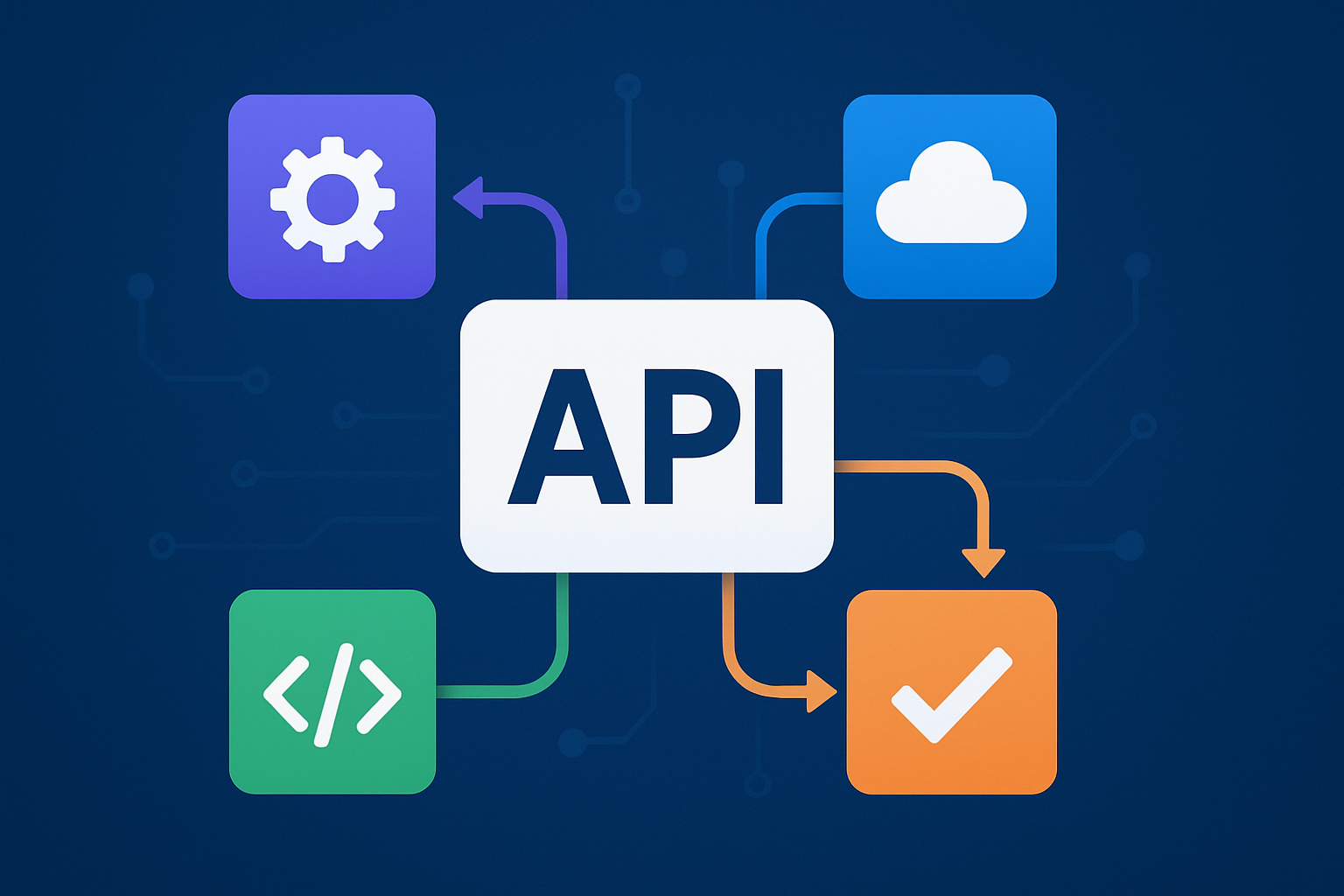 Ilustracja platformy Make podczas tworzenia przepływów automatyzacji z wykorzystaniem API – ilustracja artykułu