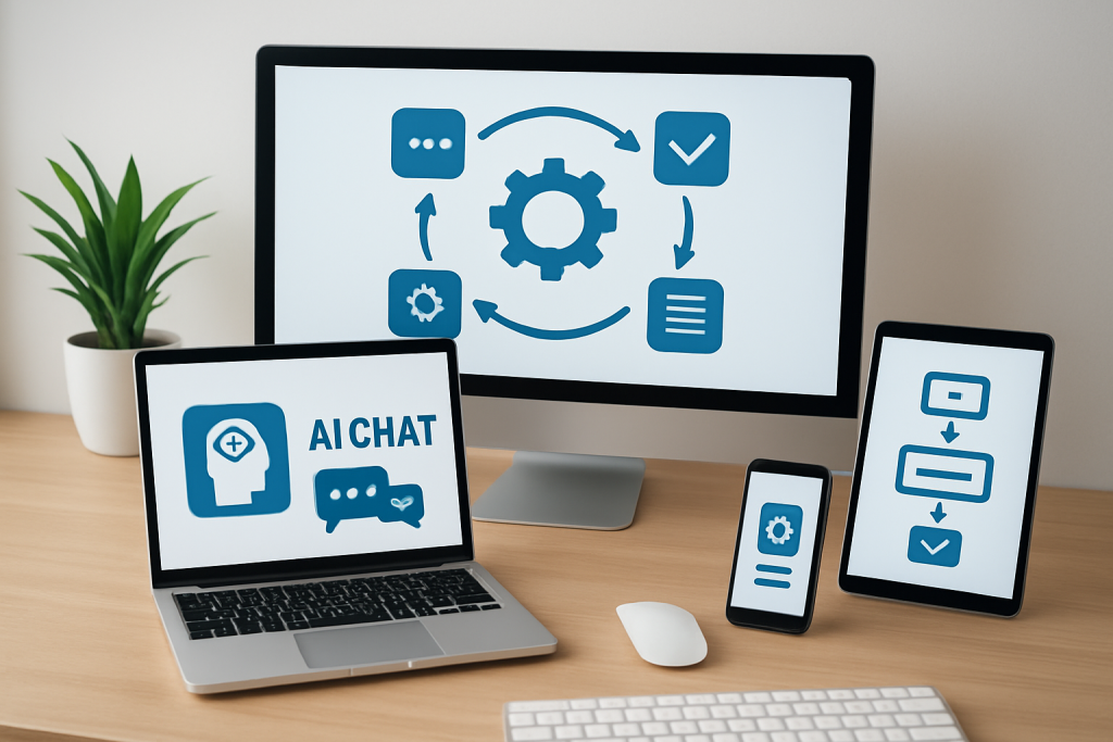 Automatyzacja social media z użyciem Make i ChatGPT - schemat pracy